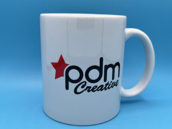 White branded 11oz mug