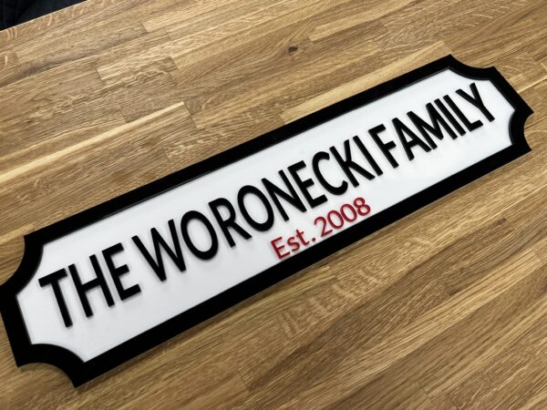 3D Acrylic Street Style Sign