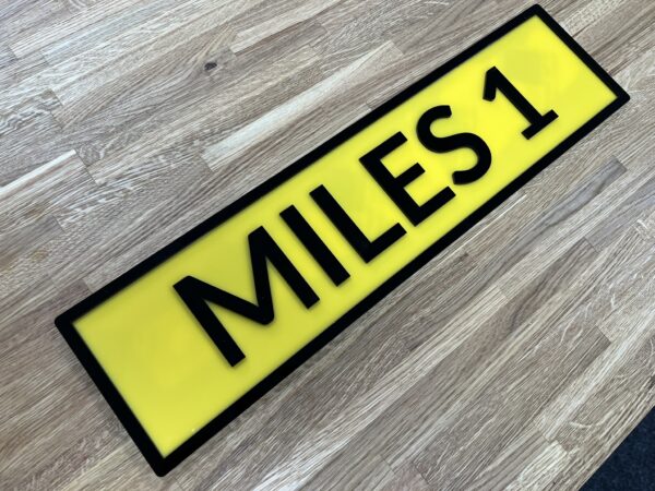 3D Acrylic Number Plate Sign - Image 2