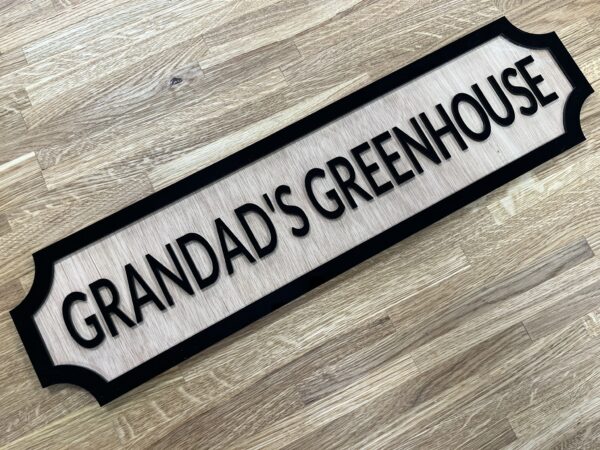 3D Acrylic & Wood Street Sign - Image 2