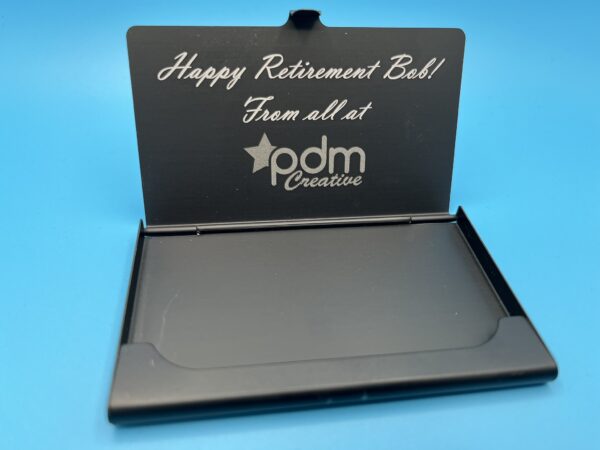 Black Metal Business /Credit Card Holder