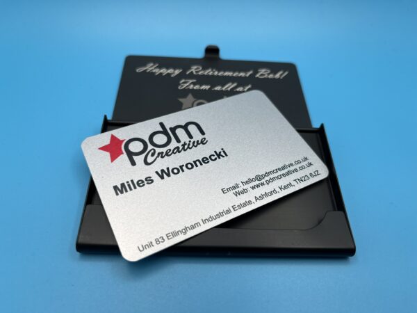 Black Metal Business /Credit Card Holder - Image 2
