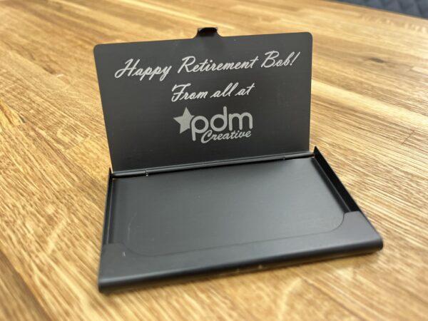 Black Metal Business /Credit Card Holder - Image 5