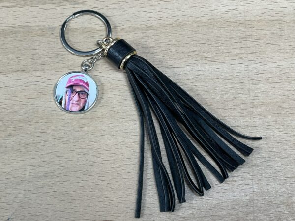 Metal Photo Keyring With Tassles - Image 4