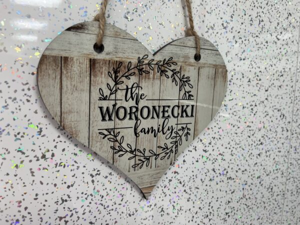 Wooden Print Family Sign - Image 3