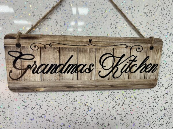 Wooden Family Kitchen Sign
