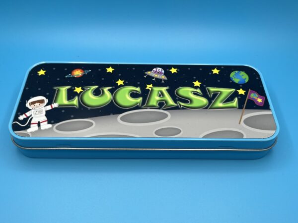 Personalised Pencil Tin Pink or Blue - Image 2
