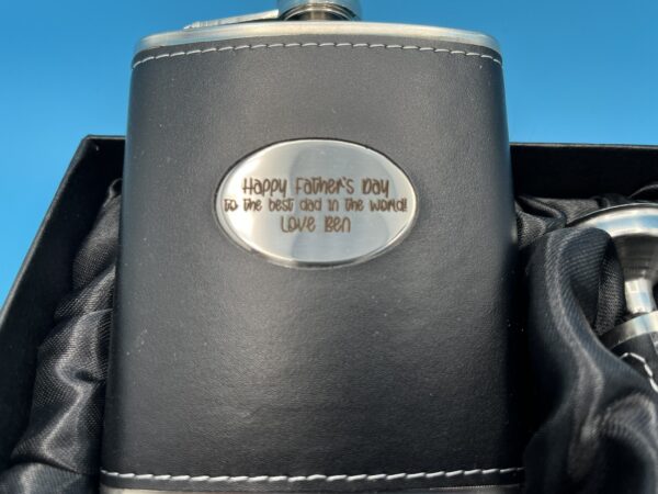 Black Hip-Flask Gift Set - Image 3