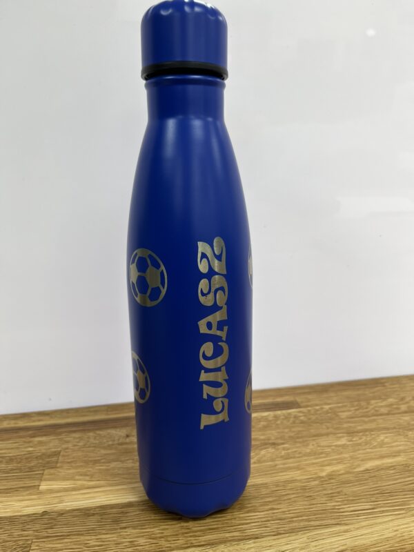 Engraved 500ml Thermos Bottle - Football Theme - Image 6