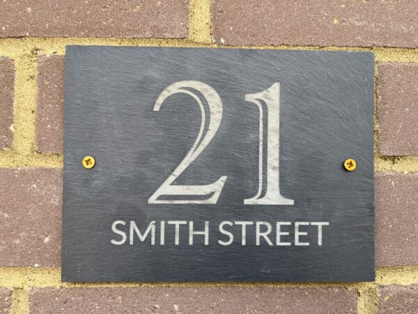 Rectangle Slate House Sign 20cmx15cm