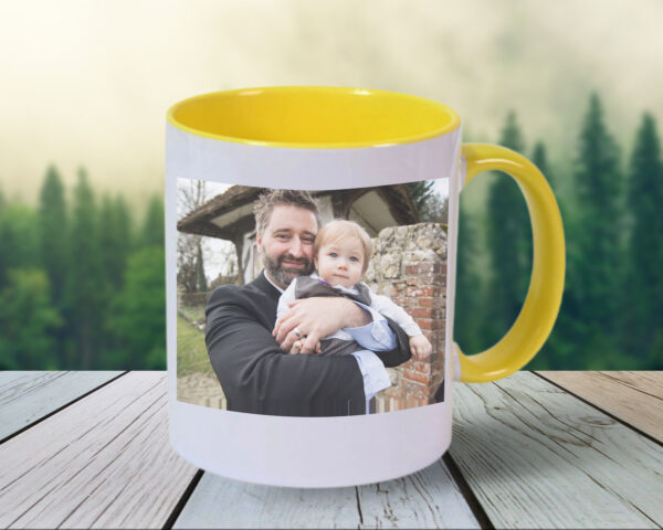 Coloured-Inner & Handle 11oz Photo Mug - Image 3