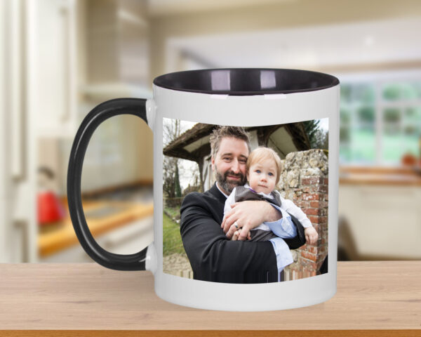 Coloured-Inner & Handle 11oz Photo Mug - Image 4
