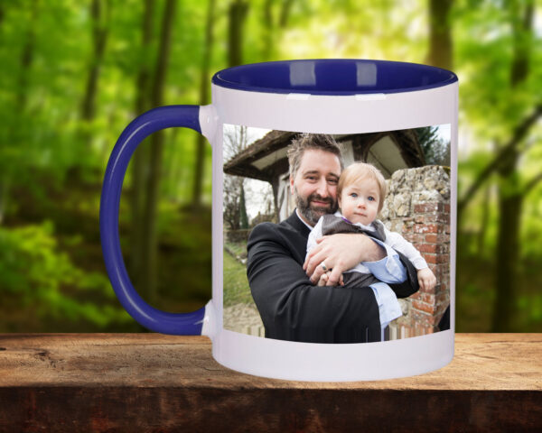 Coloured-Inner & Handle 11oz Photo Mug