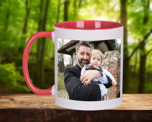 Coloured-Inner & Handle 11oz Photo Mug - Image 2