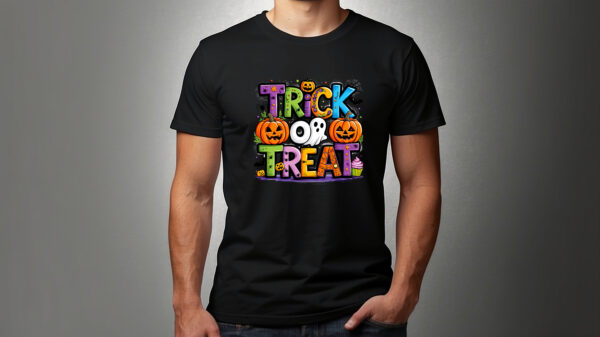 Halloween Trick or Treat T-Shirt (unisex) - Image 3