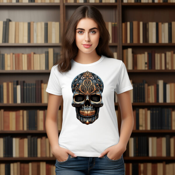 Halloween Gothic Skull T-Shirt (unisex) - Image 2
