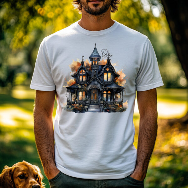 Halloween Gothic House T-Shirt (unisex)