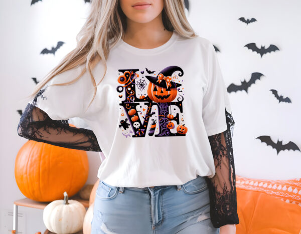 Halloween LOVE T-Shirt (unisex) - Image 3