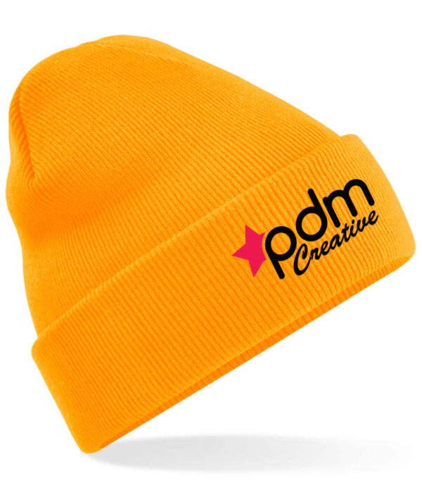 Embroidered Fluorescent Beanie Hat 10/20/30 - From £5.99 each - Image 3