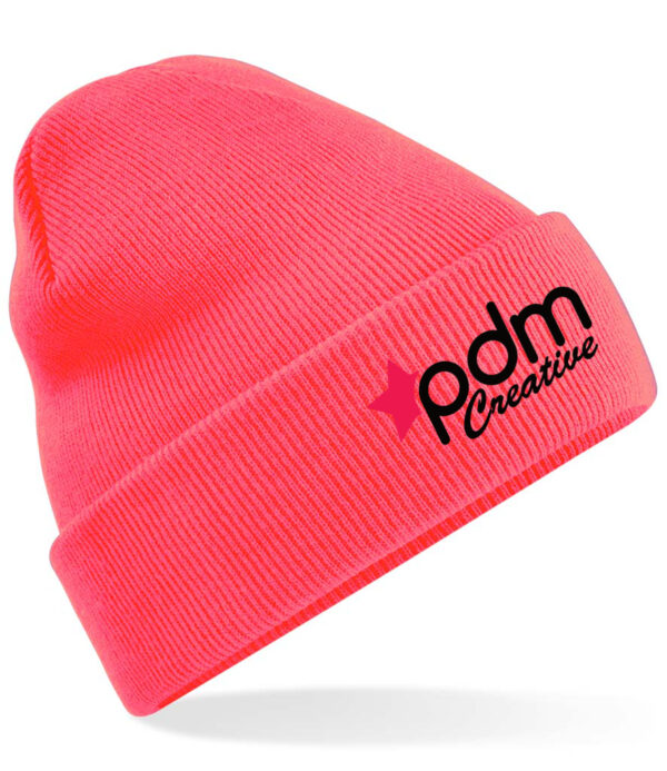 Embroidered Fluorescent Beanie Hat 10/20/30 - From £5.99 each - Image 4