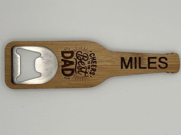 Personalised Father's Day Bottle Opener Fridge Magnet - Image 3