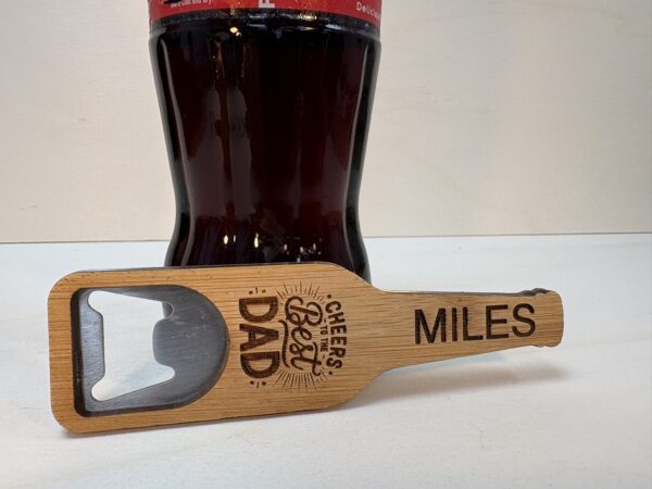 Personalised Father's Day Bottle Opener Fridge Magnet