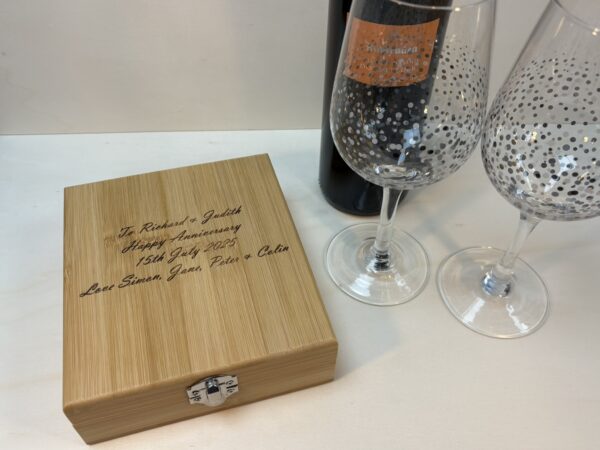 Bamboo Wood Wine Accessory Gift Box - Image 2