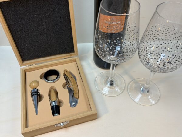 Bamboo Wood Wine Accessory Gift Box for Father's Day - Image 2