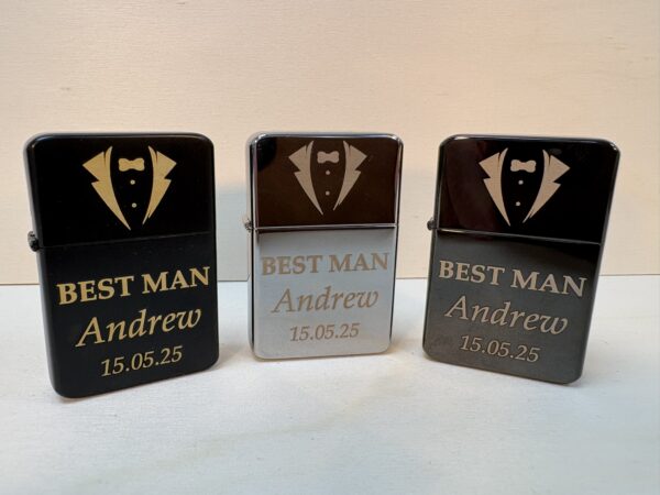 Premium Best Man Lighter with Gift Tin