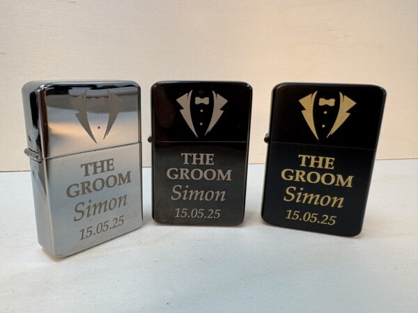 Premium Groom's Lighter with Gift Tin