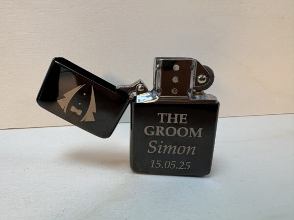 Premium Groom's Lighter with Gift Tin - Image 2