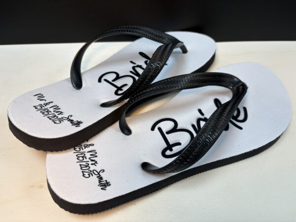 Personalised Bride / Groom Flipflops