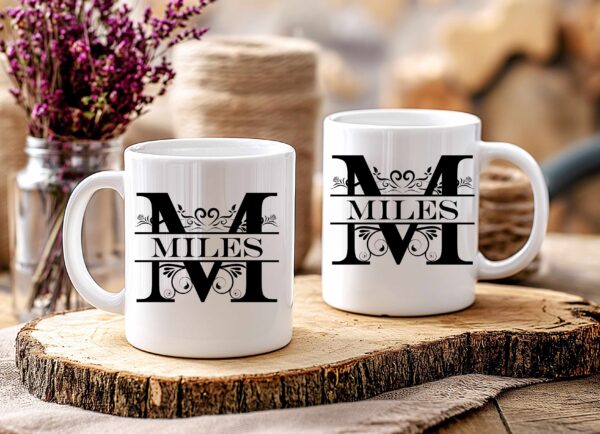 Personalised Monogram Name 11oz Mug - Image 2