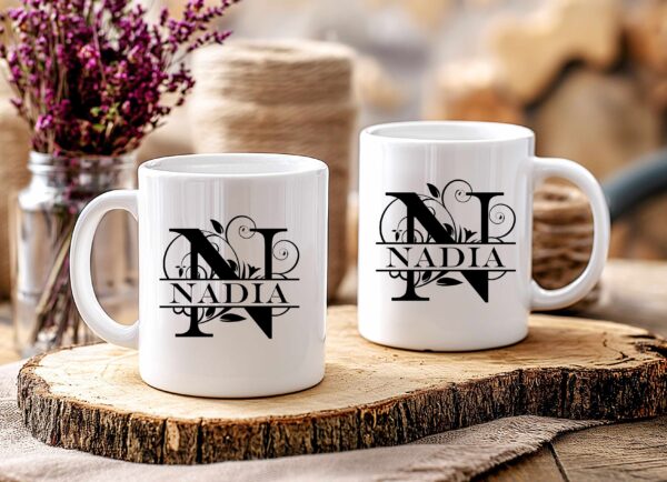 Personalised Monogram Name 11oz Mug - Image 3