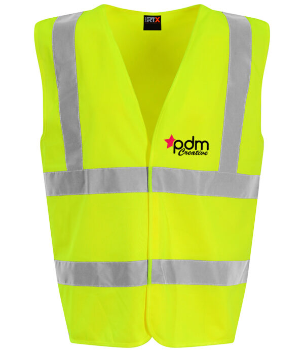 Printed PRO RTX Hi-Viz Vest Single - various colours