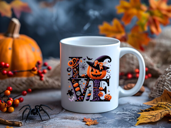 Halloween LOVE 11oz Mug - Image 2