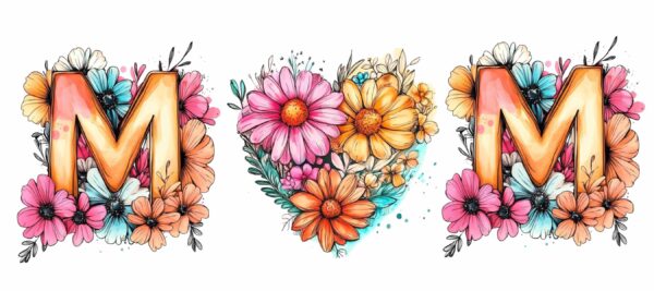 Mum Loveheart Flower Mug - Image 2